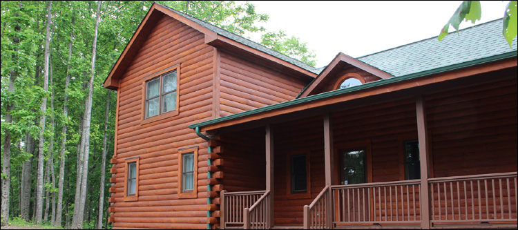 Log Home Staining in Miami County, Ohio